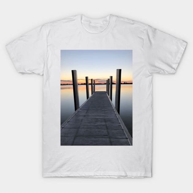 Sunset over Lake T-Shirt by cbernstein